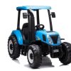 Busto juguetes Tractor De Bateria 24V New Holland Azul Ruedas De Goma Y Mando | Busto Juguetes Tractores A Bateria