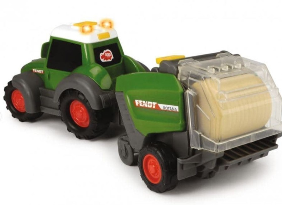 Dickie Toys Tractor Fendt Con Empacadora Con Sonido Primera Edad | Dickie Toys Primera Edad