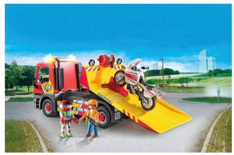 Playmobil Grua Con Moto Playmobil 70199 - Hobby Playmobil Juguetes