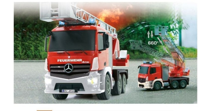 Jamara Camion De Bomberos De Juguete Mercedes - Benz Antos Radiocontrol 1:20 2,4 Ghz | Jamara Camiones Rc