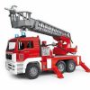 Bruder Camion De Bomberos De Juguete Con Escalera Man- Escala 1:16 Bruder 027 Vehiculos De Emergencia Bruder