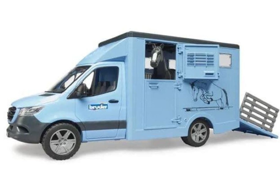 Bruder Mb Sprinter Para Transportar Animales Con Caballo De Juguete Bruder 02 Coches Bruder