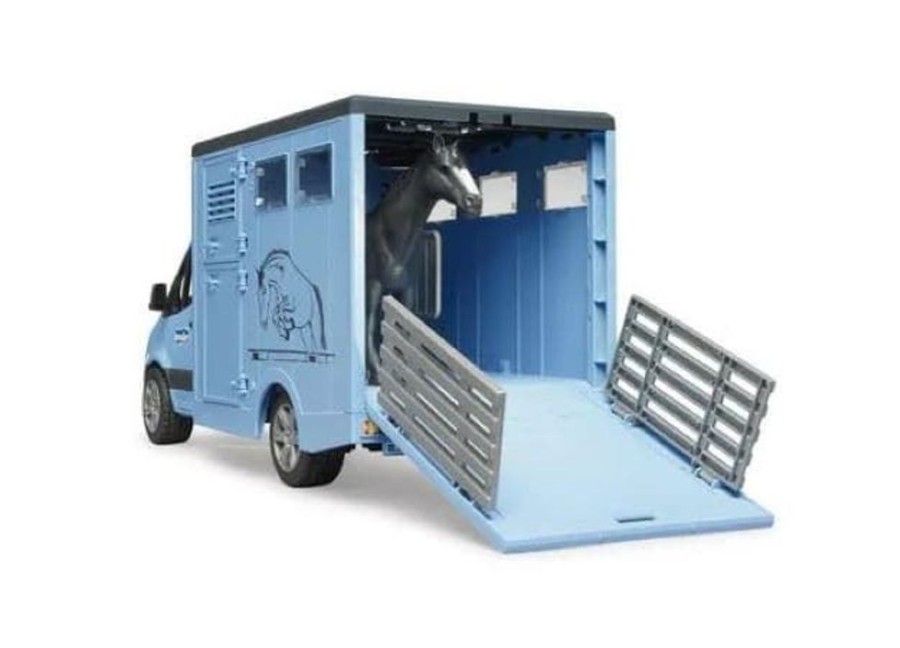 Bruder Mb Sprinter Para Transportar Animales Con Caballo De Juguete Bruder 02 Coches Bruder