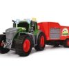 Dickie Toys Tractor Fendt De Juguete Con Remolque Basculante 26Cm Con Luz Y Sonido | Dickie Toys Primera Edad