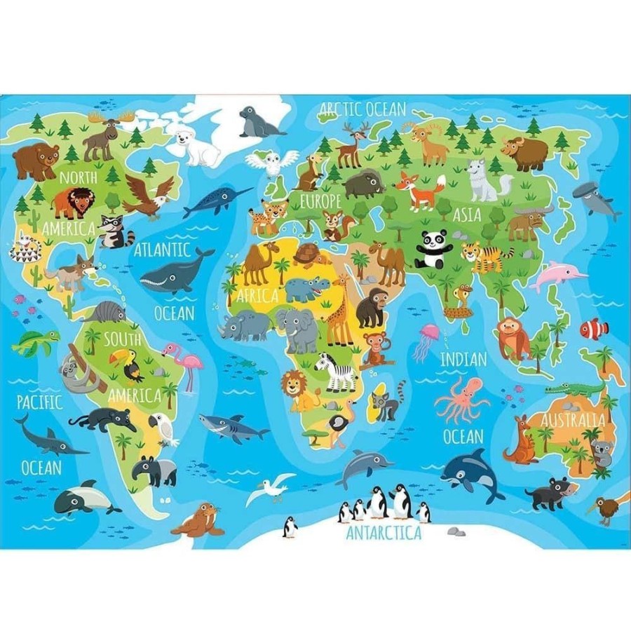 Educa Puzzle Infantil Mapa Animales 150 Piezas Educa Puzzles