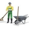 Bruder Agricultor Con Accesorios De Juguete Escala 1:16 Bruder Accesorios Bruder