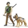 Bruder Guardabosques Con Perro Bruder 62660 - Juguetes Bruder Accesorios Bruder