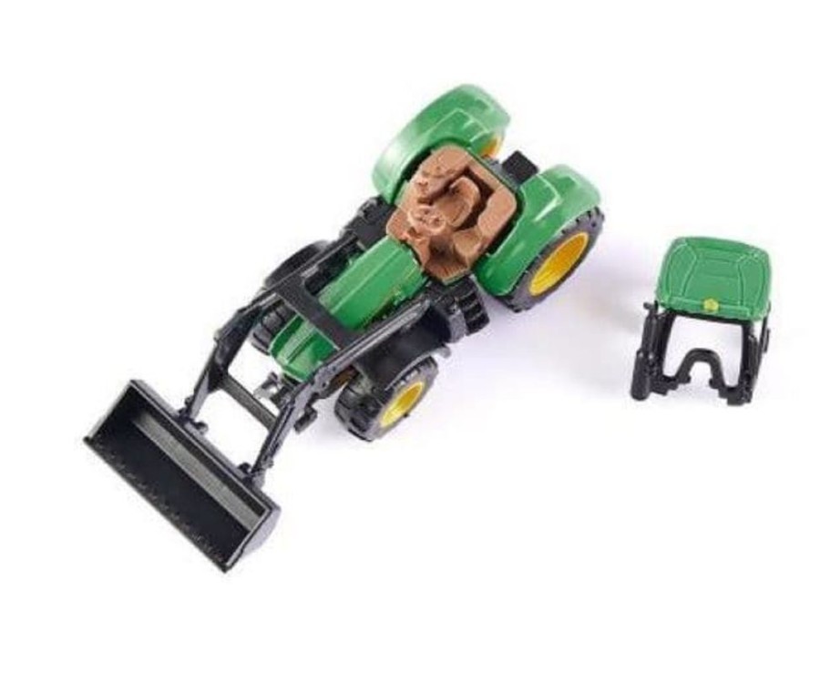 Siku Tractor John Deere Con Pala De Juguete Siku 1395 Escala 1:87