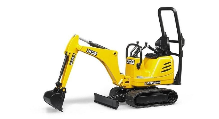 Bruder Mini Excavadora De Juguete Jcb 8010 Cts- Escala 1:16 Bruder 62003 Excavadoras Bruder