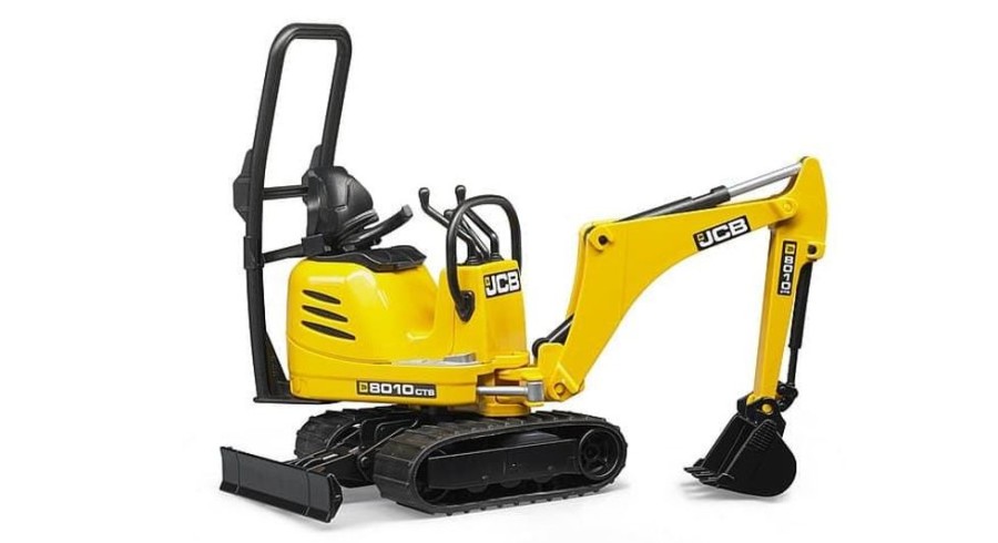 Bruder Mini Excavadora De Juguete Jcb 8010 Cts- Escala 1:16 Bruder 62003 Excavadoras Bruder