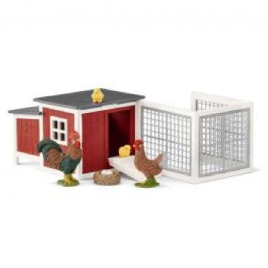 Schleich Gallinero De Juguete Schleich 42421 - Granjas Y Animales Accesorios Granja