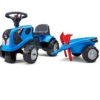 Falk Tractor Correpasillos De Juguete Landini Con Remolque, Pala Y Rastrillo Falk 250C Correpasillos