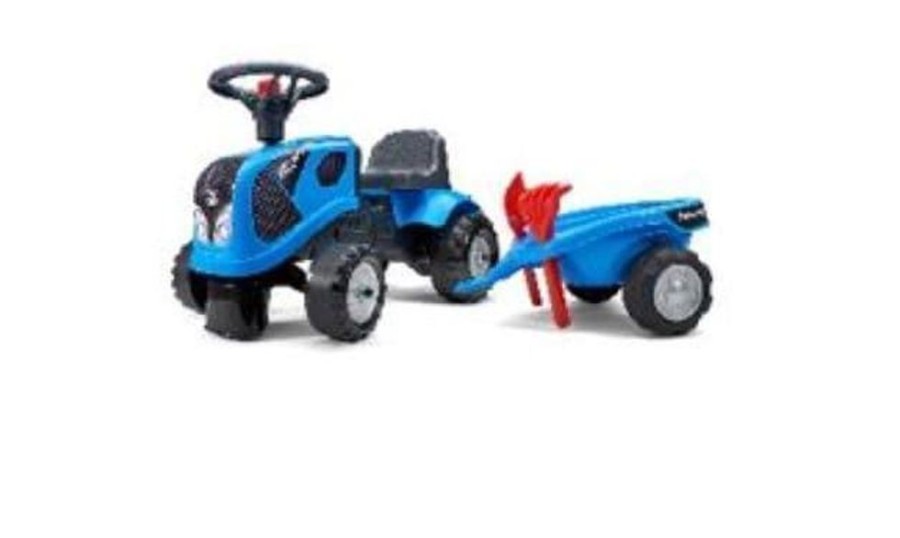 Falk Tractor Correpasillos De Juguete Landini Con Remolque, Pala Y Rastrillo Falk 250C Correpasillos