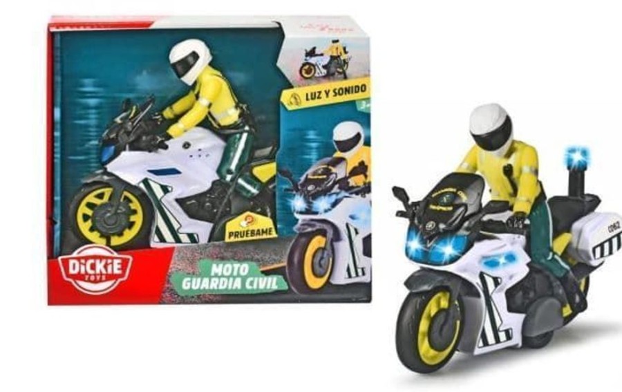 Dickie Toys Moto Guardia Civil Con Luz Y Sonido 17Cm | Dickie Toys Primera Edad