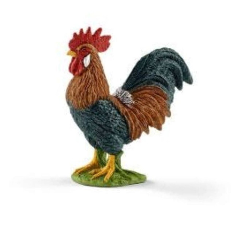 Schleich Gallo De Juguete Schleich 13825 - Granjas Y Animales Animales De Granja