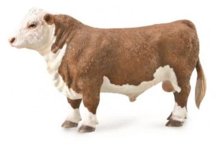 COLLECTA Toro De Juguete Hereford | Collecta - Granjas Y Animales Animales De Granja