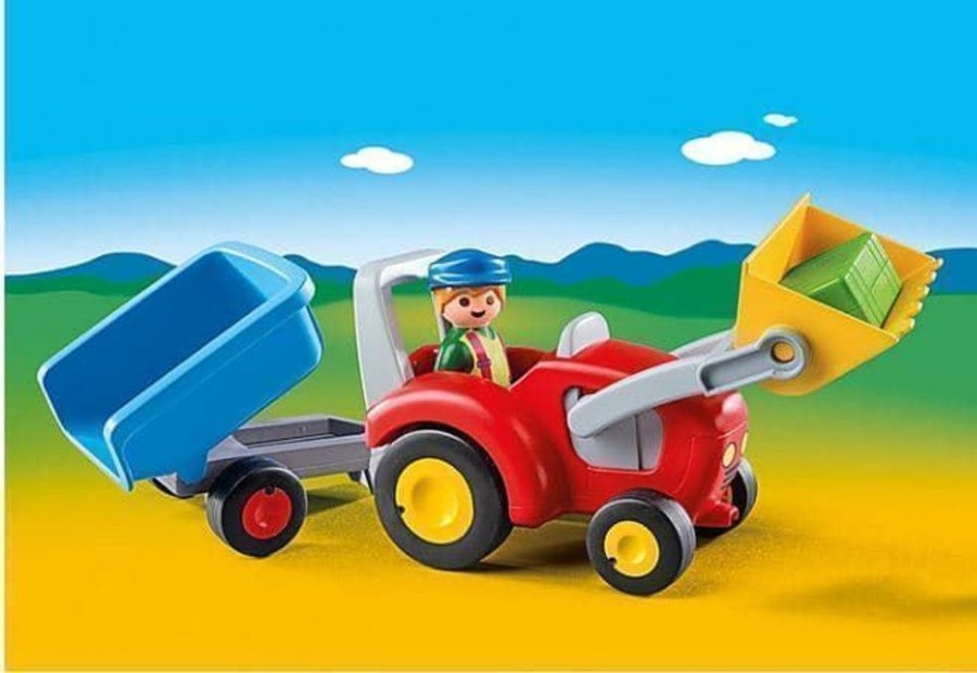 Playmobil 123 Tractor Con Remolque Playmobil 6964 - Hobby Primera Edad