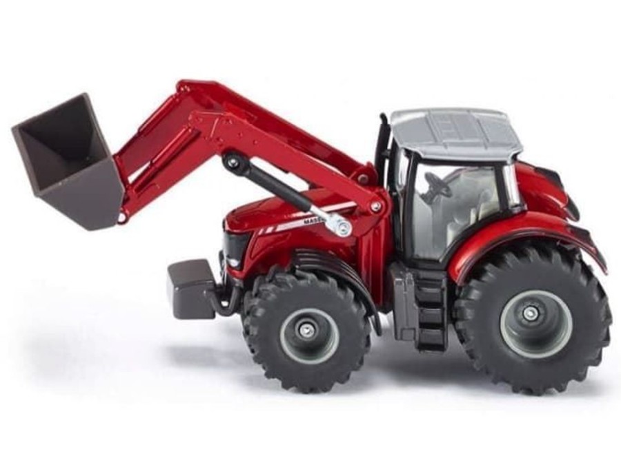 Siku Tractor Massey Ferguson Con Cargador Frontal De Juguete Esc 1:50 Siku 1985 Escala 1:50