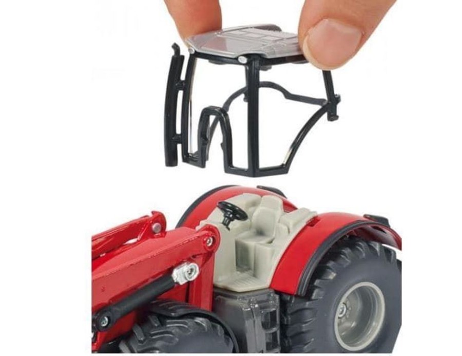 Siku Tractor Massey Ferguson Con Cargador Frontal De Juguete Esc 1:50 Siku 1985 Escala 1:50