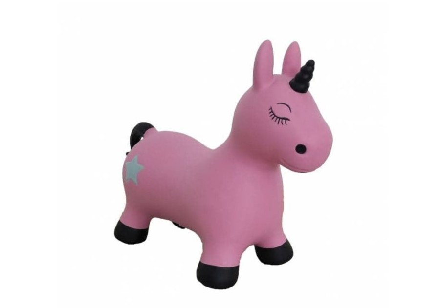 Jamara Unicornio Saltarin Hinchable Rosa 460453 | Jamara Primera Edad