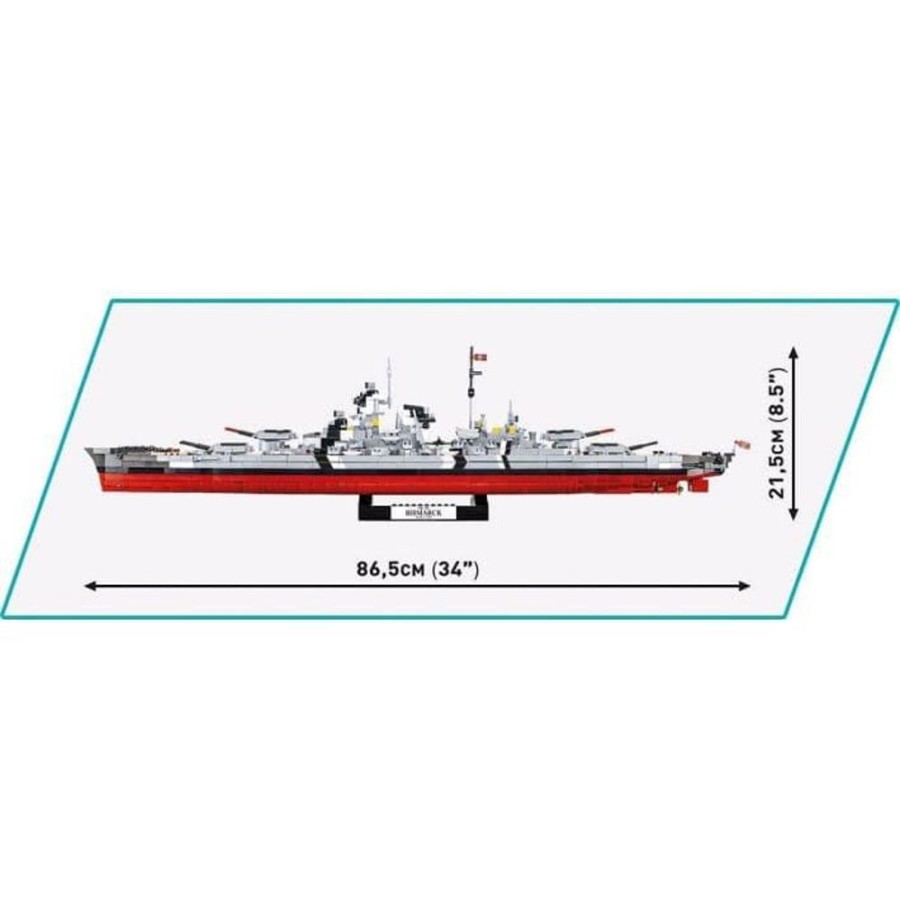 Cobi Barco Acorazado Bismarck De Cobi 4841 (2789 Piezas) - Hobby Bloques Construccion Juguete