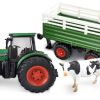 Busto juguetes Tractor Radiocontrol Con Remolque Para Ganado 1:24 Rtr | Busto Juguetes Tractores Rc