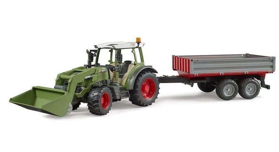 Bruder Tractor Fendt Vario 211 De Juguete Con Pala Y Remolque De Bruder 02182 Novedades Bruder 2023