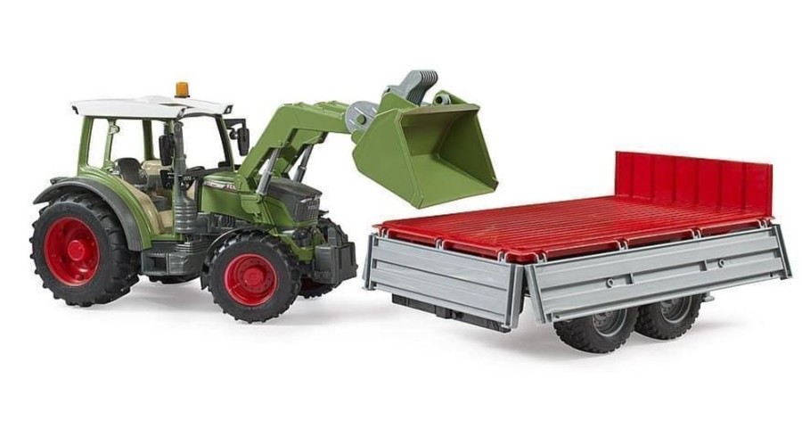 Bruder Tractor Fendt Vario 211 De Juguete Con Pala Y Remolque De Bruder 02182 Novedades Bruder 2023