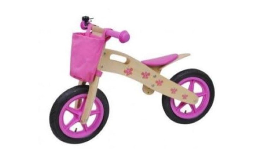 Jamara Bicicleta De Madera De Juguete Rosa | Jamara Correpasillos