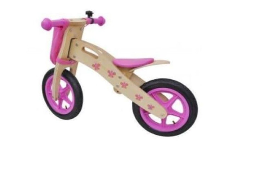 Jamara Bicicleta De Madera De Juguete Rosa | Jamara Correpasillos