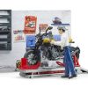 Bruder Taller Mecanico Para Motos De Juguete Bruder 62102 Accesorios Bruder