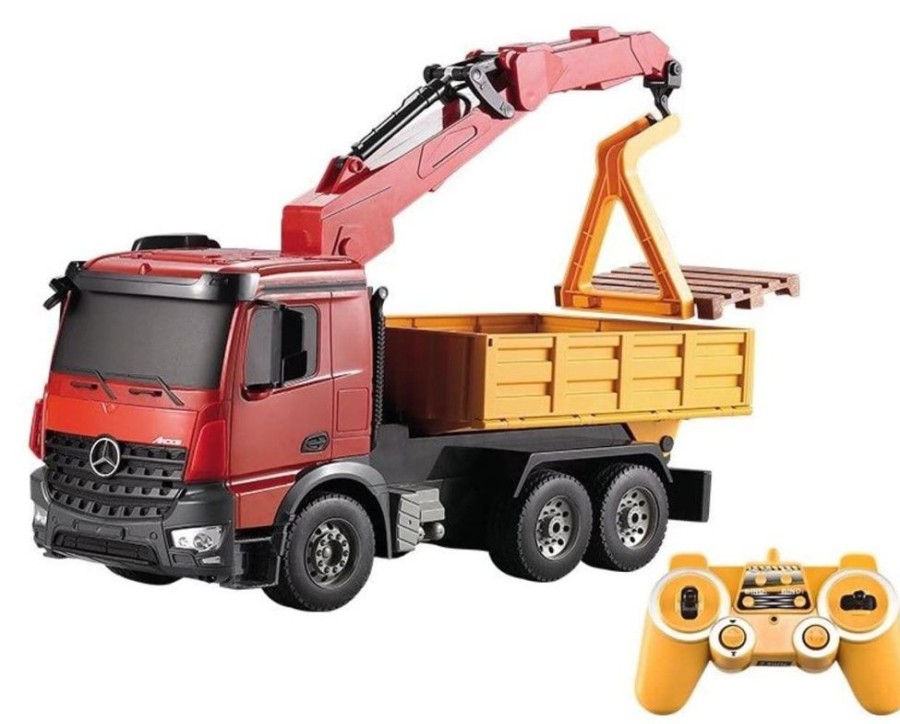 Busto juguetes Camion Con Remolque Y Grua Rc Mercedes-Benz Arocs 1:20 | Busto Juguetes Camiones Rc