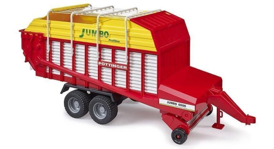 Bruder Autocargador De Juguete Pottinger Jumbo 6600- Escala 1:16 Bruder 02214 Remolques Bruder