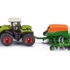 Siku Tractor Claas Con Sembradora Amazone De Juguete Esc 1:87 De Siku 1826 Escala 1:87