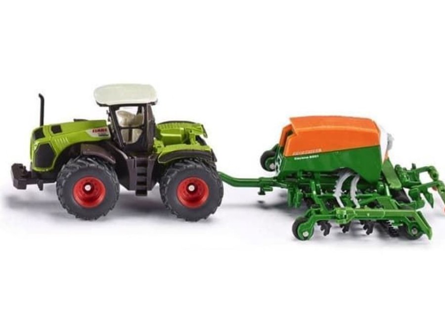 Siku Tractor Claas Con Sembradora Amazone De Juguete Esc 1:87 De Siku 1826 Escala 1:87