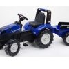 Falk Tractor De Pedales New Holland T8 Con Remolque De Juguete Falk 3090B De 3 A 7 Anos