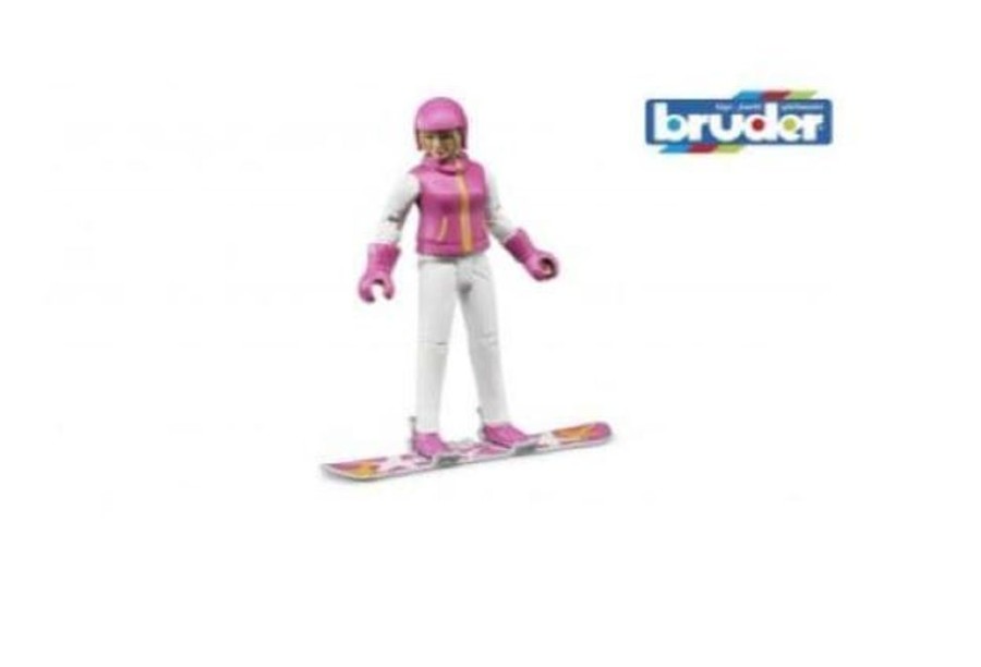 Bruder Muneco Chica De Snowboard Con Accesorios Bruder 60420 Accesorios Bruder