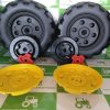 Peg Perego Set Ruedas Traseras Para Tractor De Bateria John Deere Ground Force Peg Perego Recambios Peg Perego