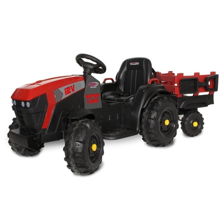 Jamara Tractor De Bateria 12V Con Remolque Rojo Jamara 460895 Tractores A Bateria