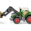 Siku Tractor Fendt Con Pinza Y Paca Redonda Siku 1539 Escala 1:87