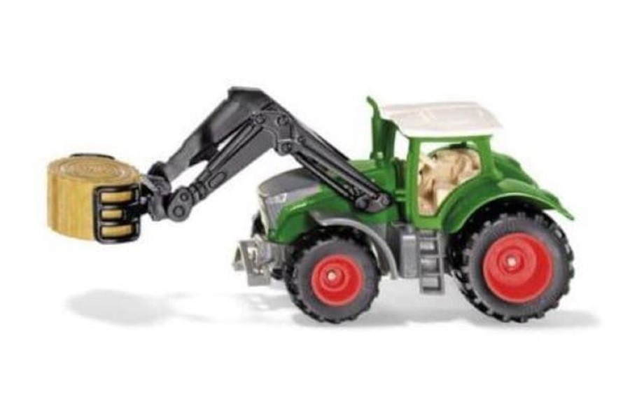 Siku Tractor Fendt Con Pinza Y Paca Redonda Siku 1539 Escala 1:87