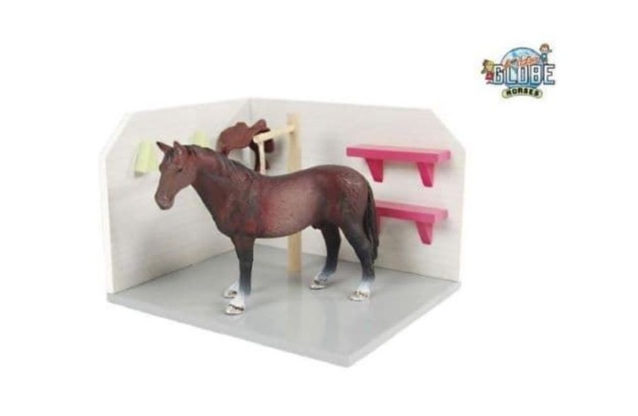 Kids Globe Caballeriza De Juguete Con Caballo 15 X 17.5 X 12 Cm Kids Globe 610205 Accesorios Granja