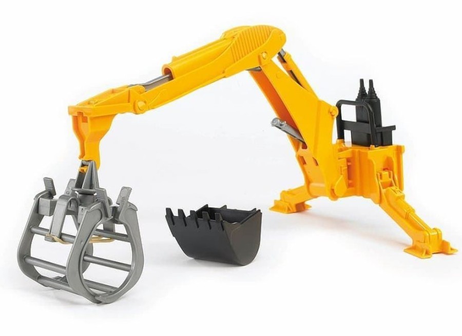 Bruder Excavadora Trasera Para Tractor De Juguete- Escala 1:16 Bruder 02338 Accesorios Bruder