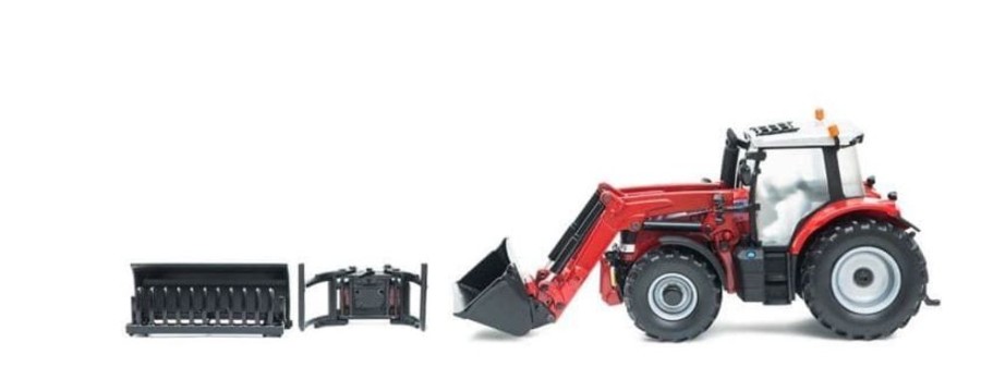 Britains Tractor Massey Ferguson 6613 Con Cargador Delantero De Juguete Esc 1:32 Britains 43082A1 Maquetas Y Miniaturas