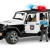 Bruder Jeep Wrangler Rubico Police Vehiculo Con Policia Y Accesorios 02526 Ruder | Bruder Vehiculos De Emergencia Bruder