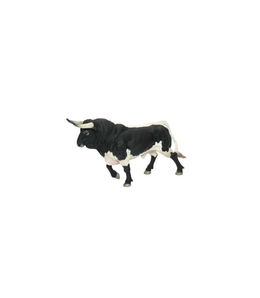 COLLECTA Toro Bravo Aparejado Trotando De Juguete | Collecta Animales De Granja