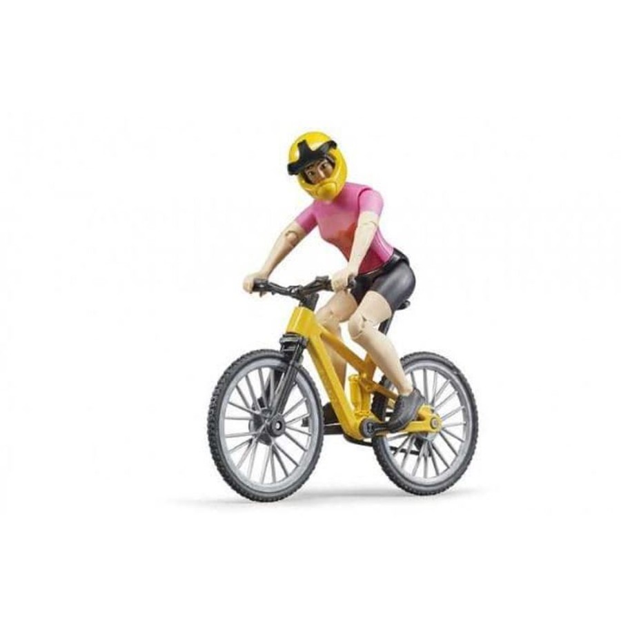 Bruder Ciclista Chica Con Bicicleta Bruder 63111 - Juguetes Bruder Accesorios Bruder