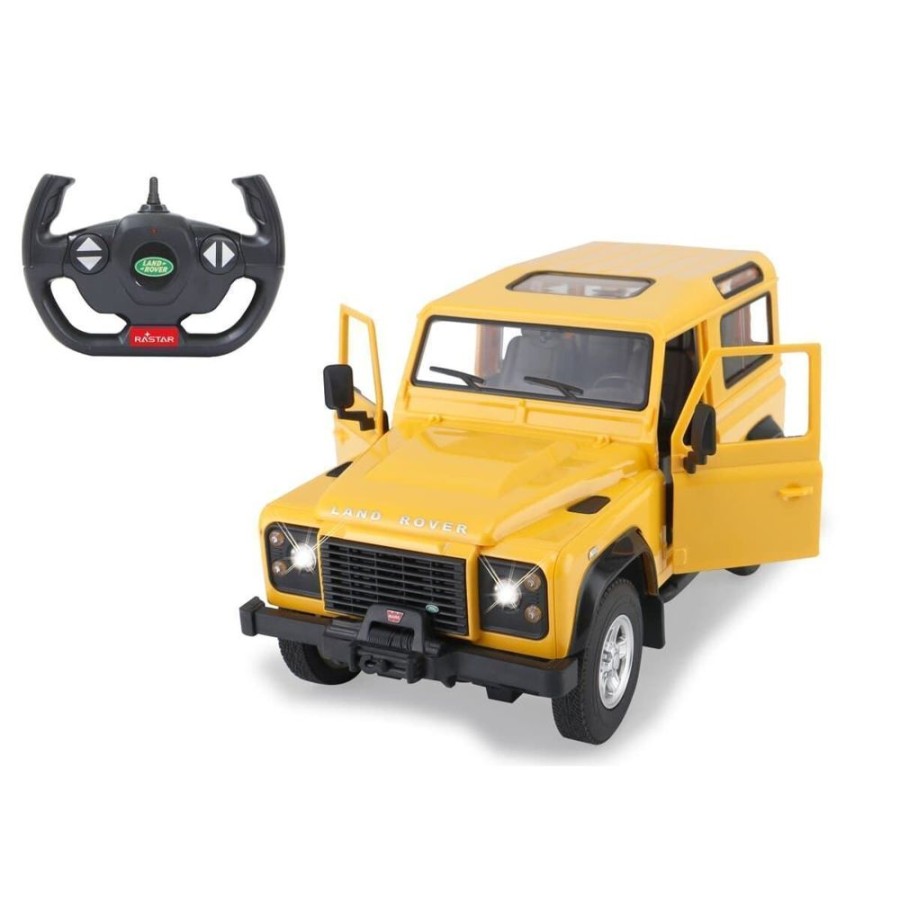 Jamara Coche De Juguete Land Rover Defender Amarillo Radio Control 1:14 403135 | Jamara Tractores Rc