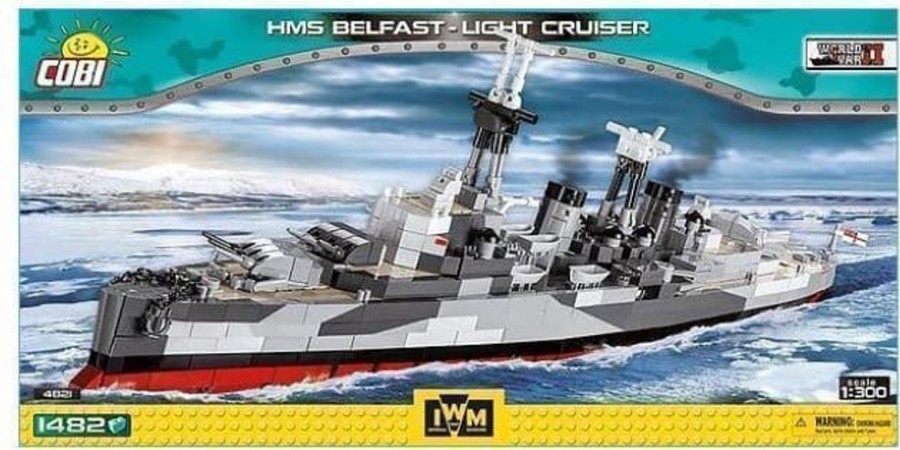 Cobi Barco Hms Belfast Cobi 4821 (1482 Piezas) - Hobby Bloques Construccion Juguete