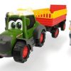 Dickie Toys Tractor Fendt De Happy Series Con Remolque Para Ganado + Vaca Luces Y Sonido | Dickie Toys Primera Edad